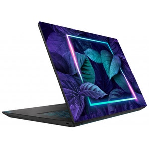 Dark Large  Floral Laptop Skin, Leaf Vinyl Decal Sticker Dell Inspiron Hp Lenovo Asus Chromebook Acer Universal Cover For Laptop Decal GD152