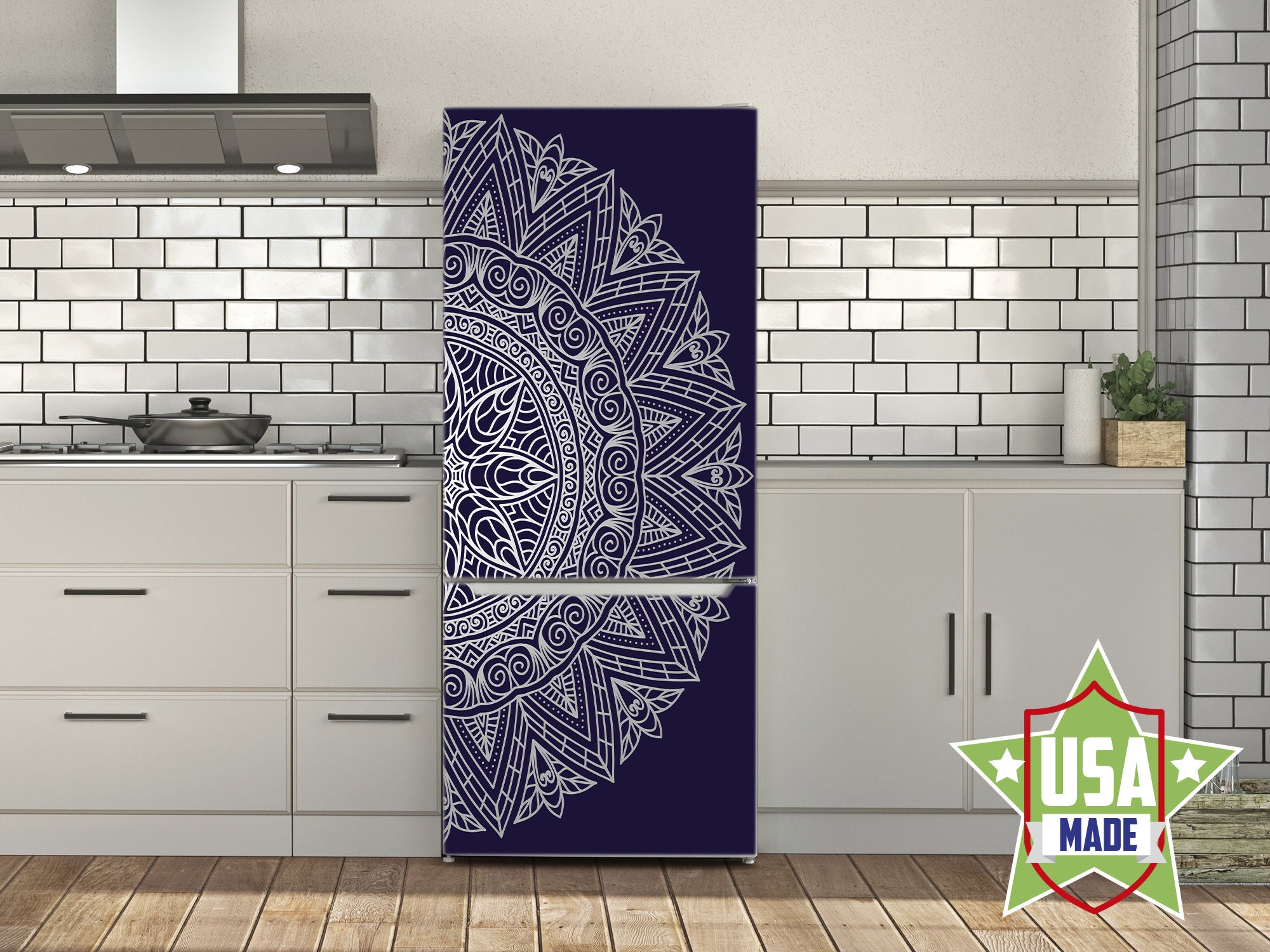 Full Size Magnetic Camo Fridge Skin Cover Give Your Kitchen a New Look or  Spruce up Your Garage Refrigerator 