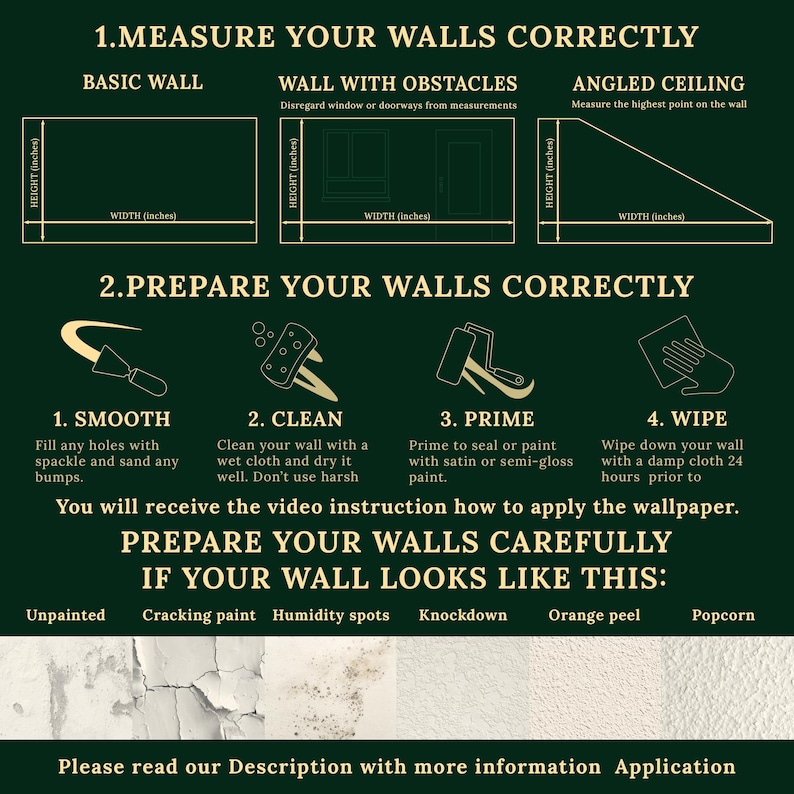 The image is a detailed instructional guide on how to prepare walls for painting. It provides step-by-step instructions on how to clean, prime, and paint walls, as well as tips on how to properly prepare walls for painting. The guide also includes a list of common wall preparation mistakes to avoid. The image is a helpful resource for anyone looking to improve their painting skills or learn how to properly prepare walls for painting.