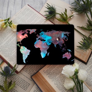 Dark Space Map Laptop Skin Galaxy Notebook Vinyl Decal Dell HP Lenovo Asus Chromebook Acer Universele Skin Cover Map Sticker Laptop GD329