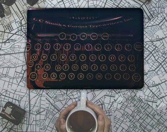 Black Typewriter Laptop Skin, Vinyl Decal Sticker Notebook Dell Inspiron Hp Lenovo Asus Chromebook Acer Universal Cover Laptop Decal GD123
