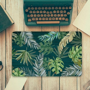 Dark Tropical Leaf Laptop Decal Floral Vinyl Skin Sticker Any Size Laptop Skin  Dell Hp Lenovo Asus Acer Universal Custom Cover GD419