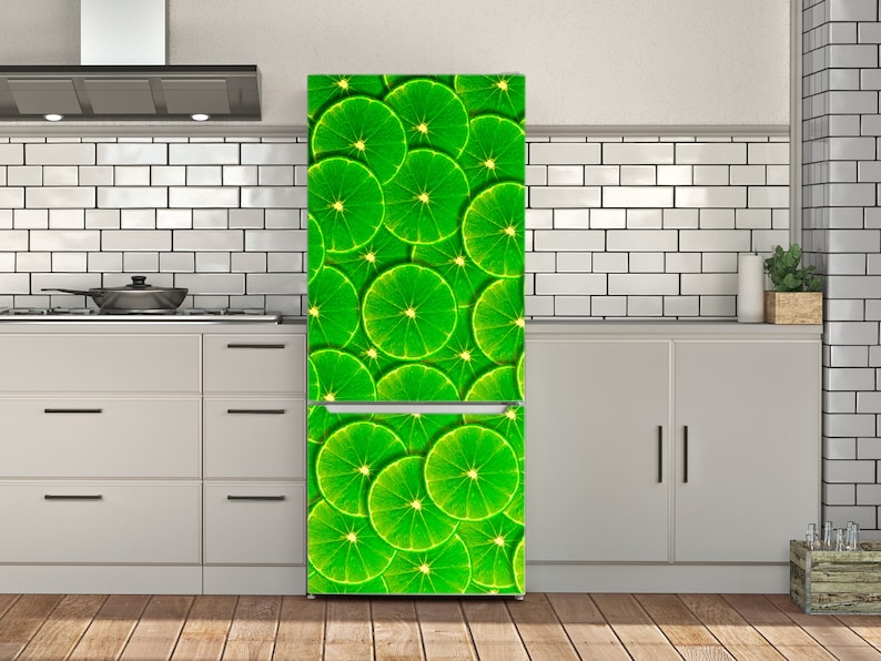Green Kiwi Vinyl Wrap for Fridge Fruits Refrigerator Decal Etsy