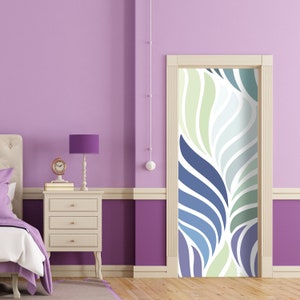 Abstract sticker  Mural for Door, Window Wall Fridge Sticker Peel and Stick Cover Self-adhesive Decal Wrap Door Mural  RD194