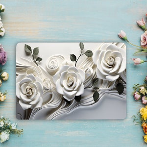 Flower Print Painting Laptop Protective Skin Large Universal Floral Laptop Vinyl Film Film and Sticker Cover with Laptop Sticker GD541