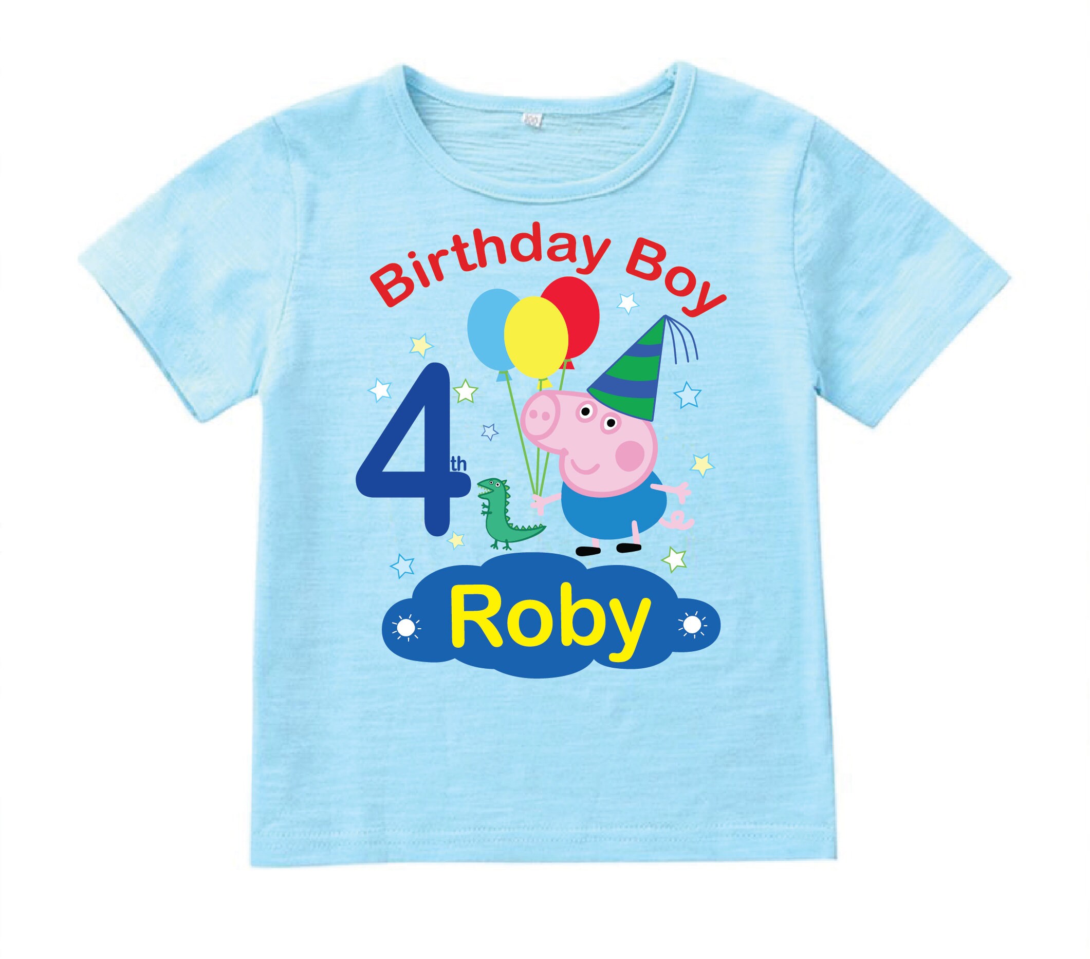 Download George Pig 4th Birthday Boy Clipart Peppa Pig svg Printable | Etsy