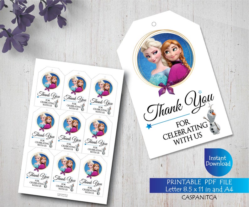 Download Frozen 5th Birthday Girl Clipart Printable Elsa Anna ...