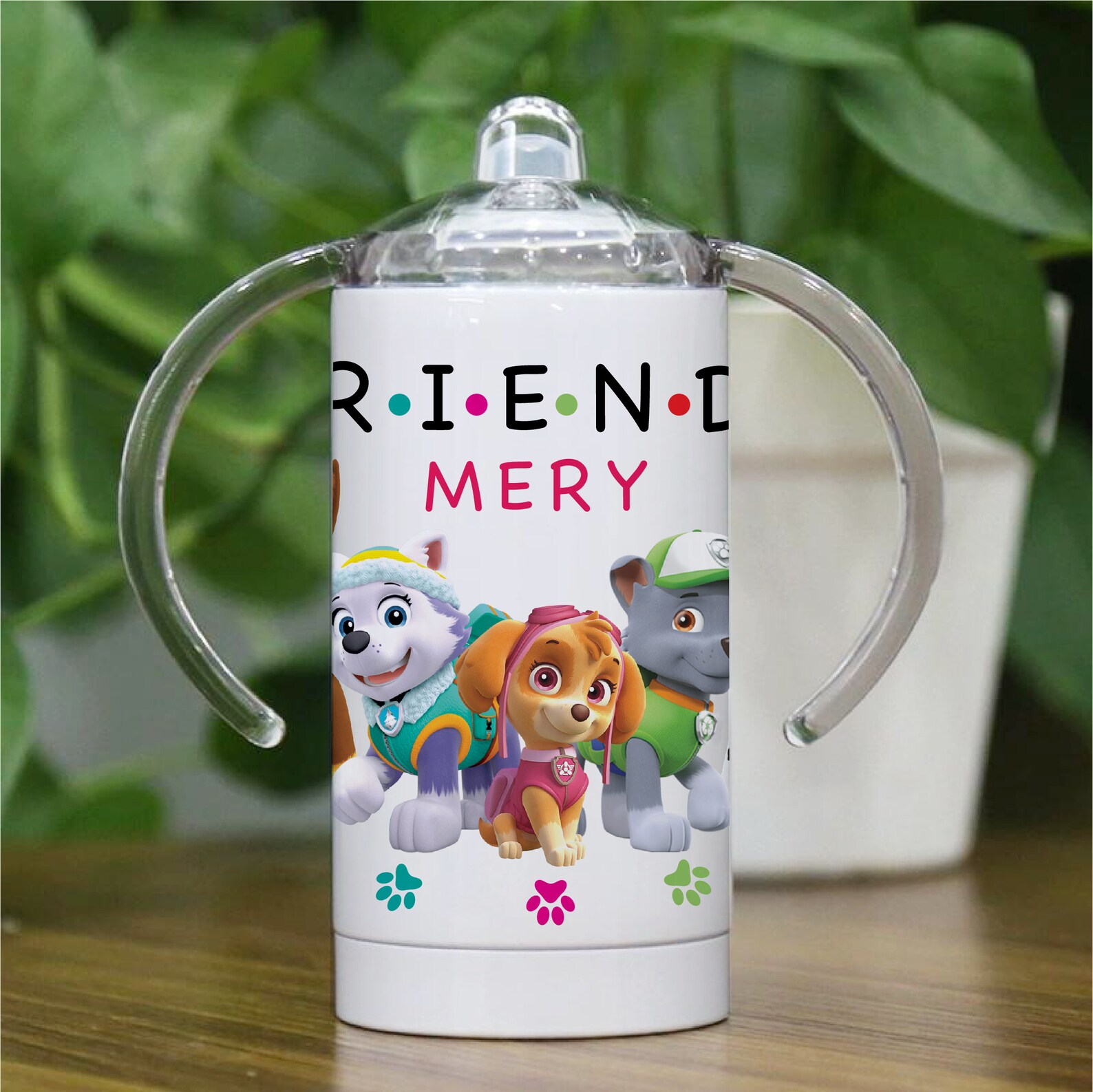 Paw Patrol Sippy Cup Design 12 oz Straight Sippy Cup Kids Etsy