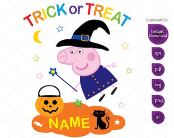Peppa Pig Witch Etsy