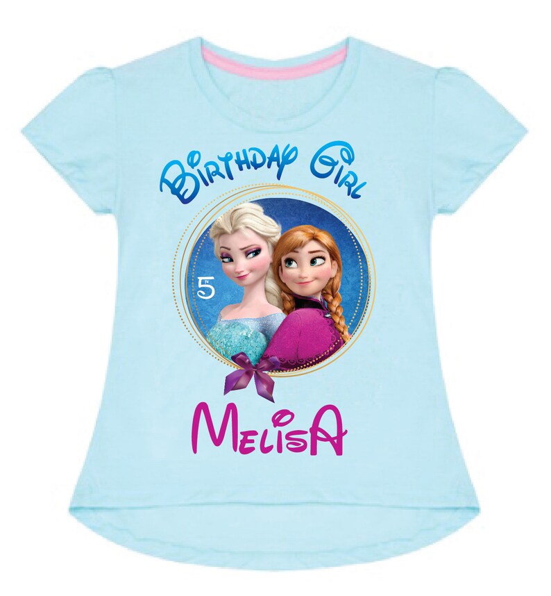 Download Frozen 5th Birthday Girl Clipart Printable Elsa Anna ...