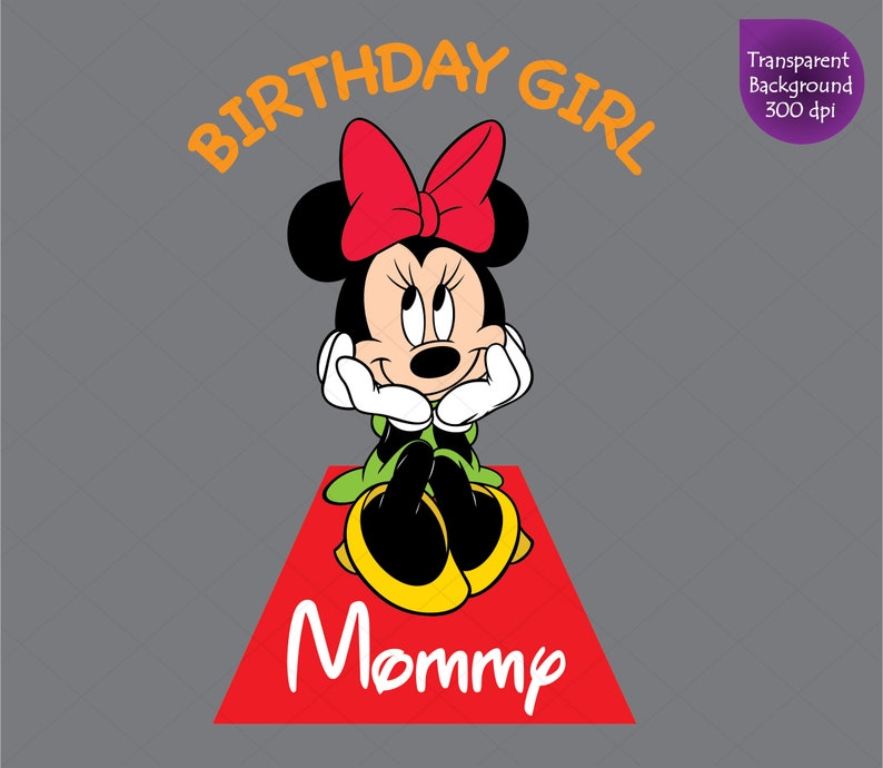 Download Minnie mouse Mommy Birthday Girl Clipart Mickey Mouse svg ...