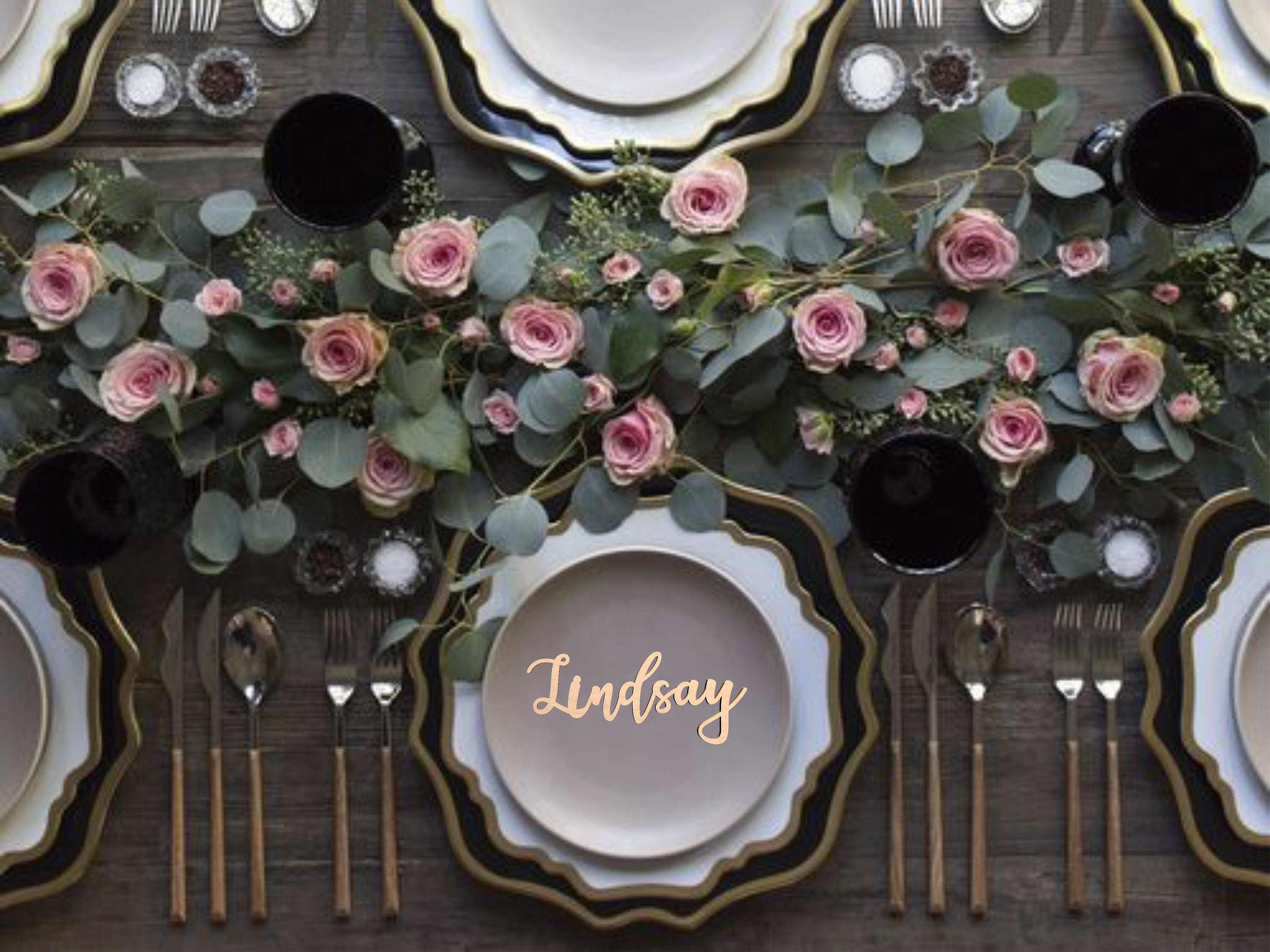 Wooden Place Names Settings Wedding Names Wedding Etsy