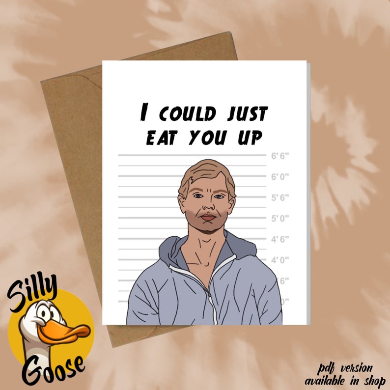 Jeffrey Dahmer Serial Killer True Crime Valentines Card Murderabilia ...