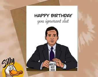 Michael Scott Happy Birthday Card - The Office