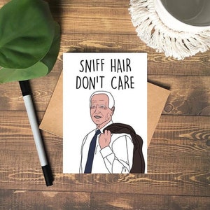 Biglietto d'auguri di Joe Biden Meme divertente Kamala Harris Presidente