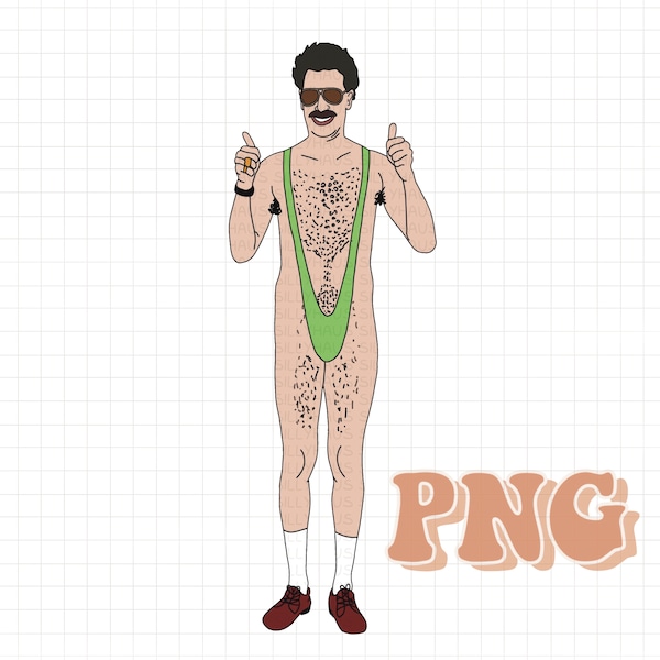 PNG Borat Funny Meme Unitard