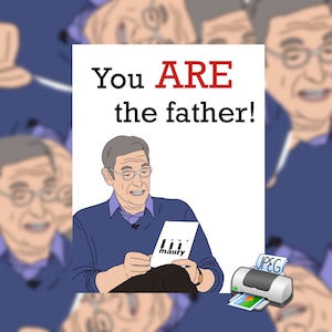 PDF Maury Povich Père Félicitations Carte de vœux drôle