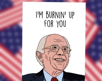 PDF Bernie Sanders Karta urodzinowa Walentynki Celebracja Miłość Zabawny Prezent Polityka