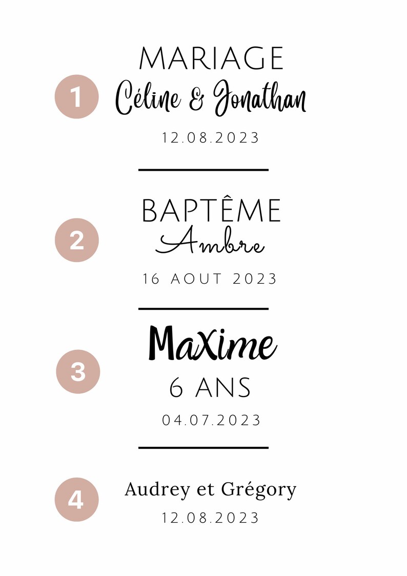 typographie pour bougies personnalisées textes