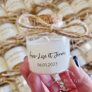 Personalized candle baptism guest gifts 50ml