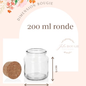 taille de bougie grand format 200ml