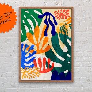 Monstera Colorful Wall art, Arte imprimible, Descargar Art Print, Colorful large wall art, Digital abstract Art