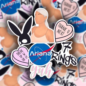 Ariana Grande Sticker Pack | Bullet Journal, Crafts, Stationary, Scrapbook, Water bottle Stickers, Macbook stickers