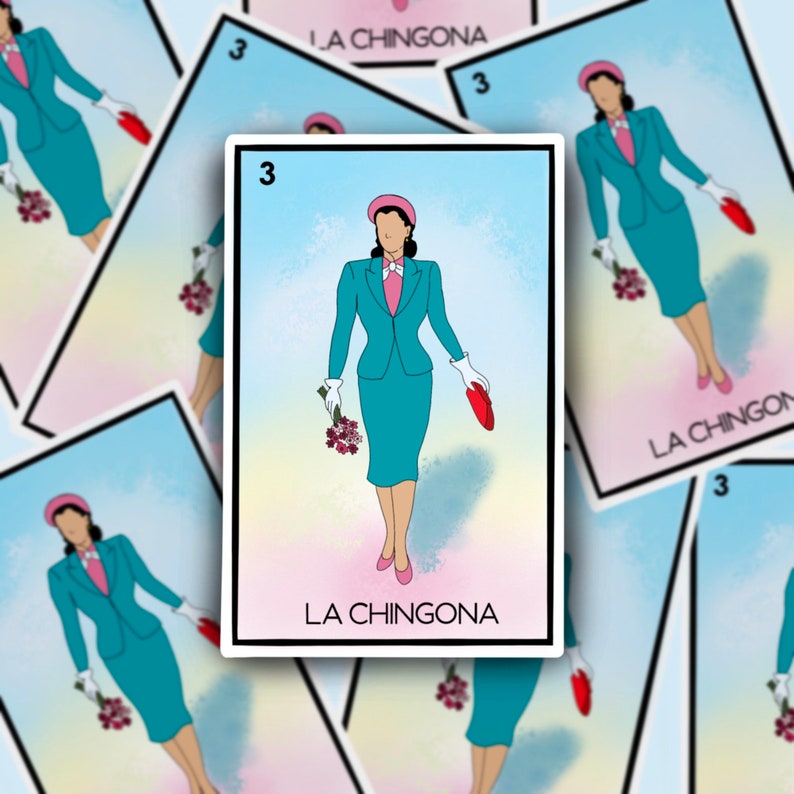 Loteria La Chingona Sticker Bullet Journal Crafts Etsy