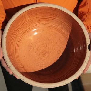 Turned stoneware ceramic bowl