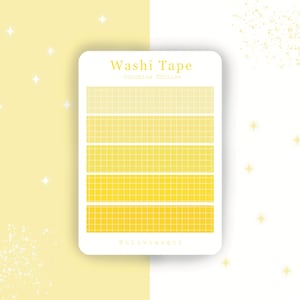 Washi Tape Stickervel - Sunshine Edition - Geel - Bullet Journal