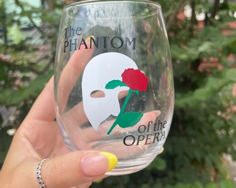 The Broadway Collection: The PHANTOM of the OPERA Inspired Wine Glass