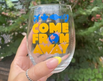 The Broadway Collection: COME FROM AWAY Inspired Wine Glass