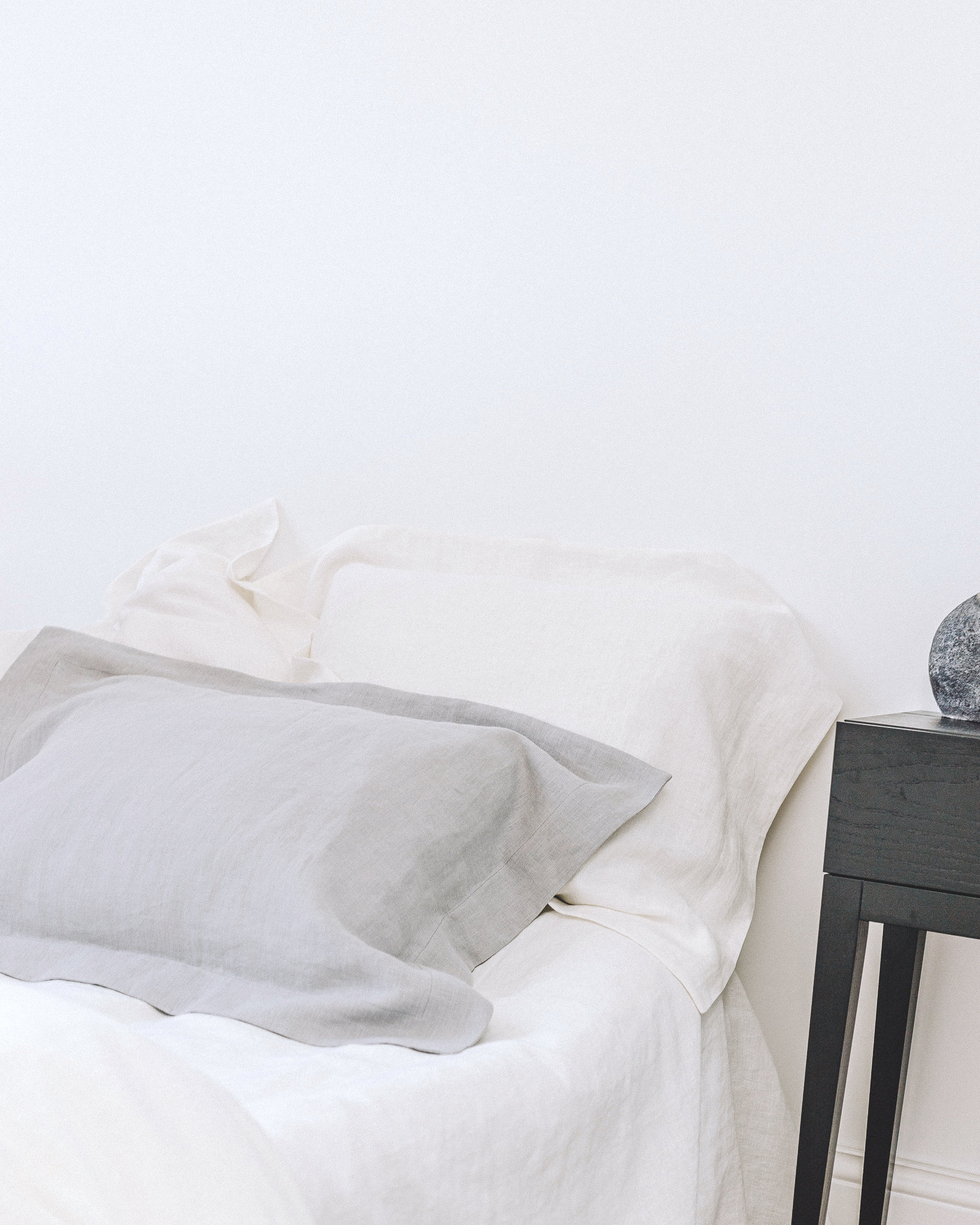 Linen duvet cover set in light grey . Grey duvet cover 2 Etsy