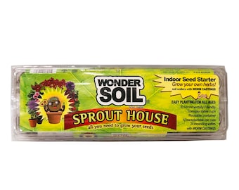 Wonder Soil Sprout House Greenhouse Kit - Indoor Herb Garden & Microgreens