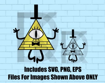 Bill Cypher Gravity Falls Cartoon SVG, EPS, PNG File! Cricut, Digital, Printable