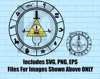 Bill Cypher Gravity Falls Cartoon SVG, EPS, PNG File! Cricut, Digital, Printable