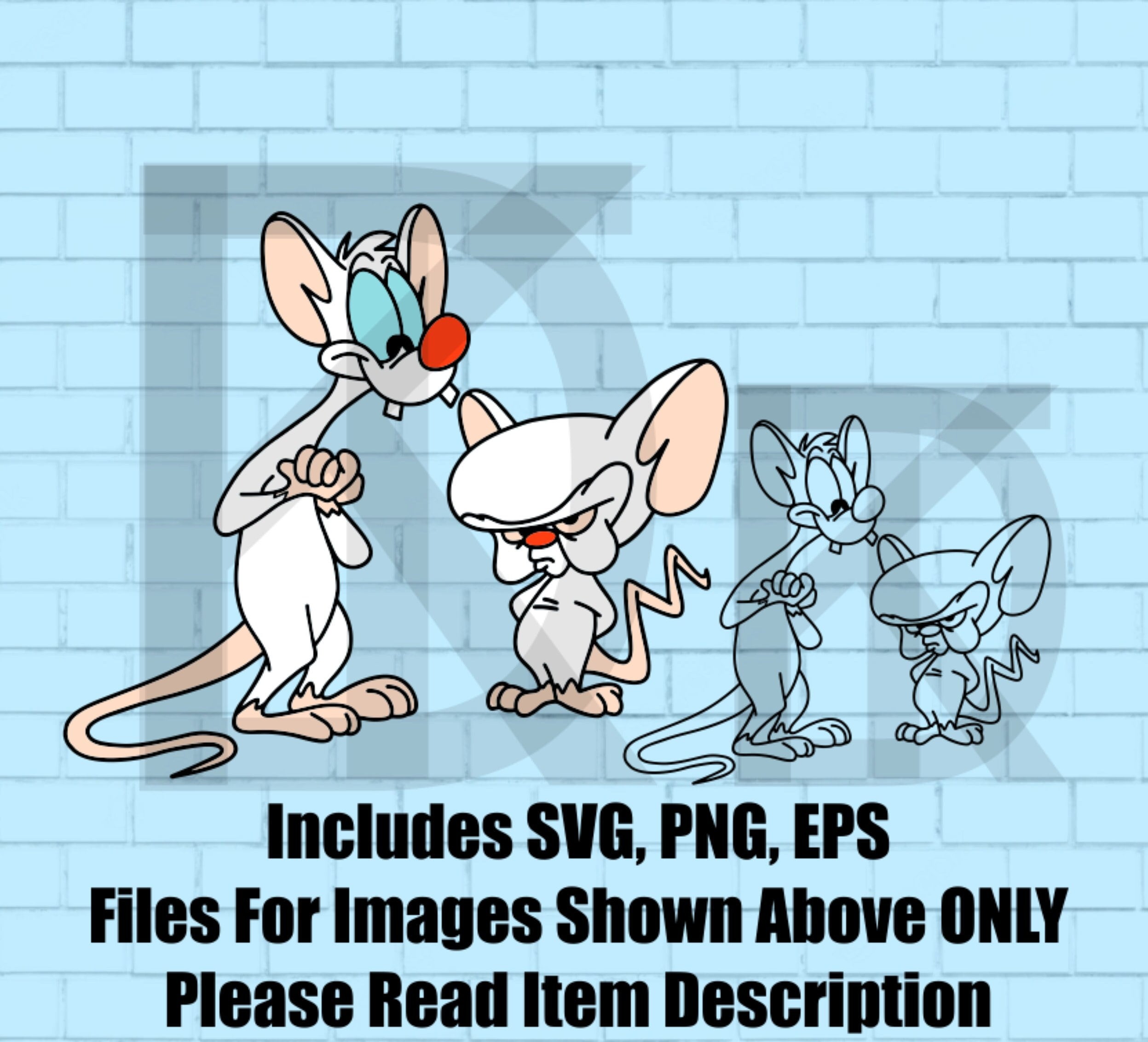 Pinky & the Brain SVG, EPS, PNG File! Cricut, Digital, Printable - Etsy
