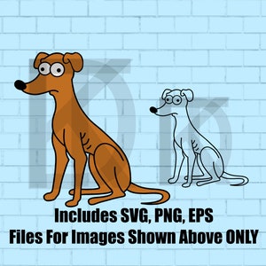 Santa Little Helper Simpson Dog SVG, EPS, PNG-bestand! Cricut, digitaal, afdrukbaar