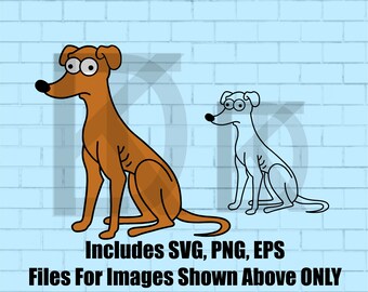 Santa Little Helper Simpson Dog SVG, EPS, PNG File! Cricut, Digital, Printable