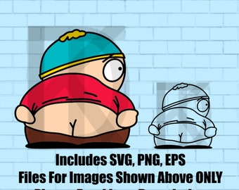 Eric Cartman South Park Funny Cartoon SVG, EPS, PNG File! Cricut, Digital, Printable