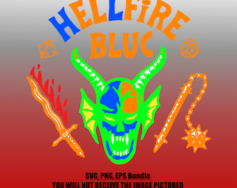 Strange Thing Demon Club Season 4 Eleven 11, Gang SVG, PNG, EPS Bundle 3 Files