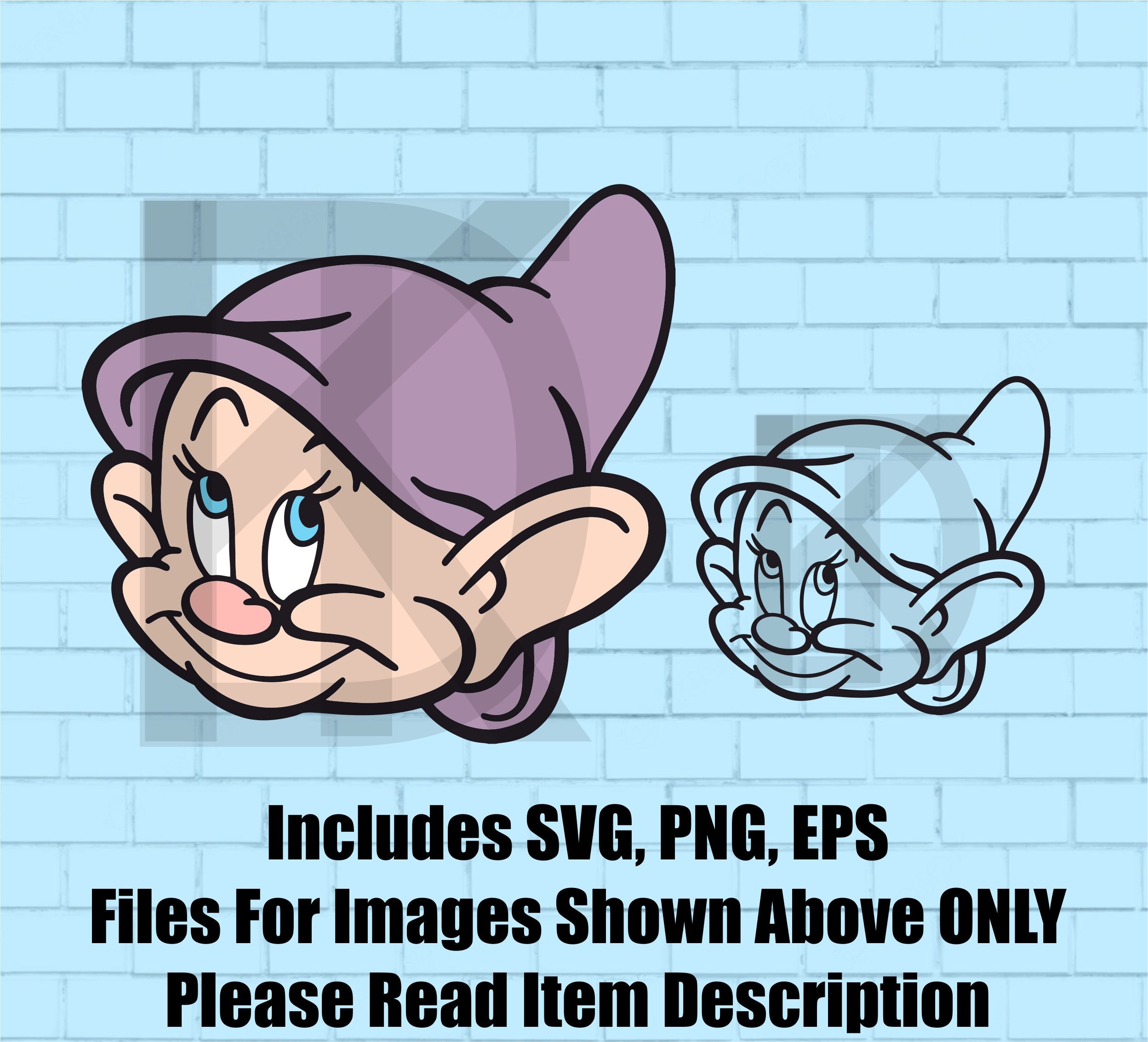 Dopey Dwarf SVG, EPS, PNG File! Cricut, Digital, Printable - Etsy