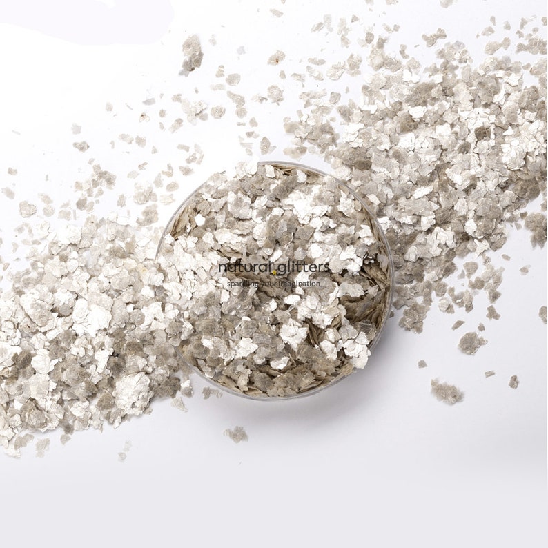 paper etc. resin Pearl Beige Mineral Flakes ideal for craft 15 ml TIN ECO GLITTERS