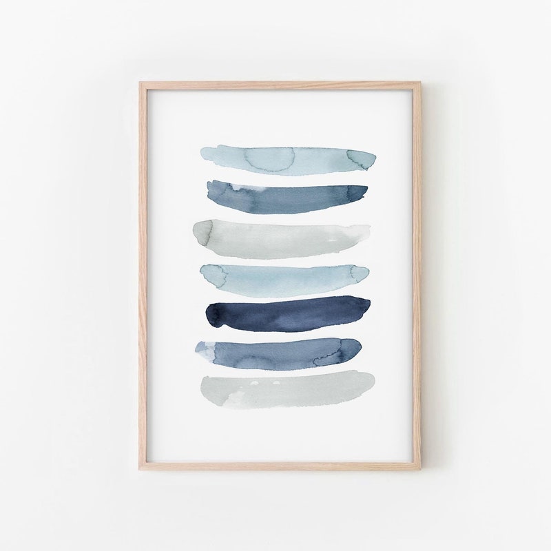 Blue Gray Wall Art - Etsy