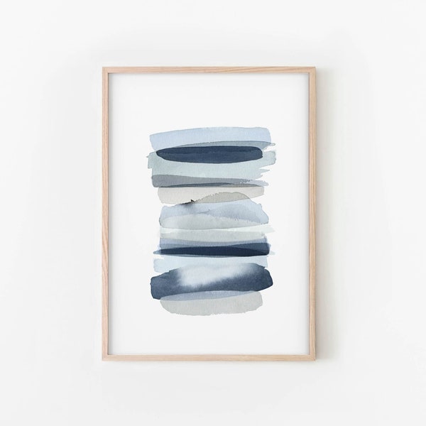 Blue Grey Wall Art Etsy