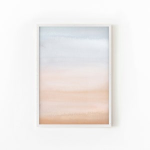 Abstract Sunset Print, Pastel Wall Art, DIGITAL DOWNLOAD