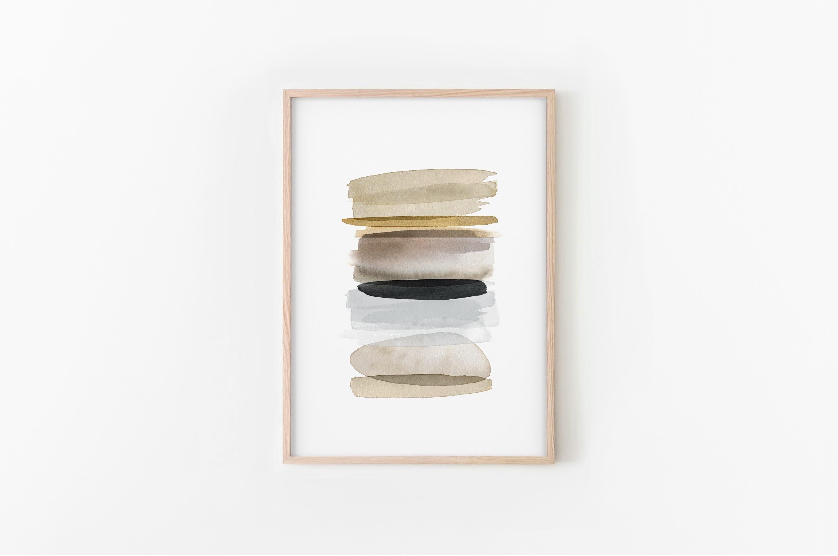Minimalist Wall Art Neutral Tone Print Beige Wall Art Etsy