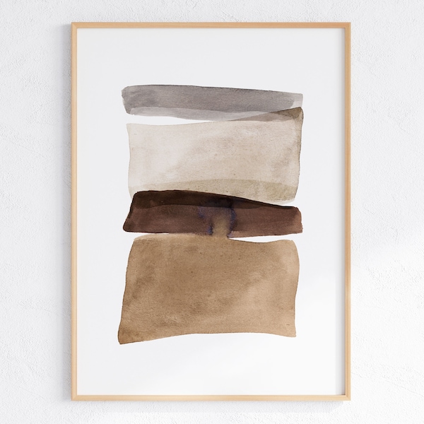 Abstract Beige Wall Art, PRINTABLE Wall Art, Neutral Wall Art, Earth Tone Print, Beige Gray Brown Print, Minimal Wall Art,DIGITAL DOWNLOAD