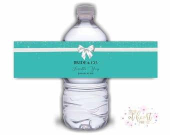tiffany and co water bottle labels