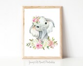 baby girl elephant nursery decor